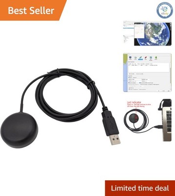 High-Performance USB GPS Receiver Antenna Gmouse for Laptop & Vehicle Navigation