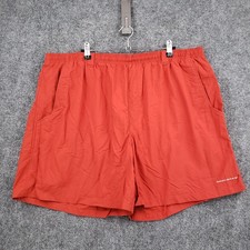 Columbia PFG Backcast III Water Fishing Shorts Mens 2XL XXL Orange Swim Trunks