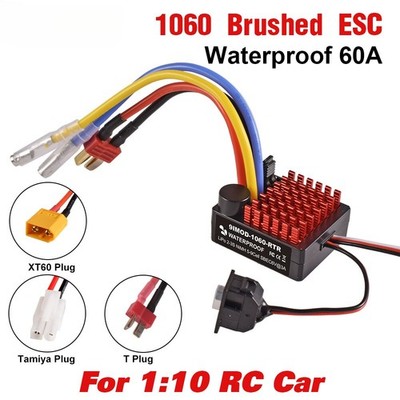 9IMOD 1060 RTR 60A Brushed ESC 2-3S Waterproof BEC for 1/10 SCX10 TRX4 TRX6 Cars