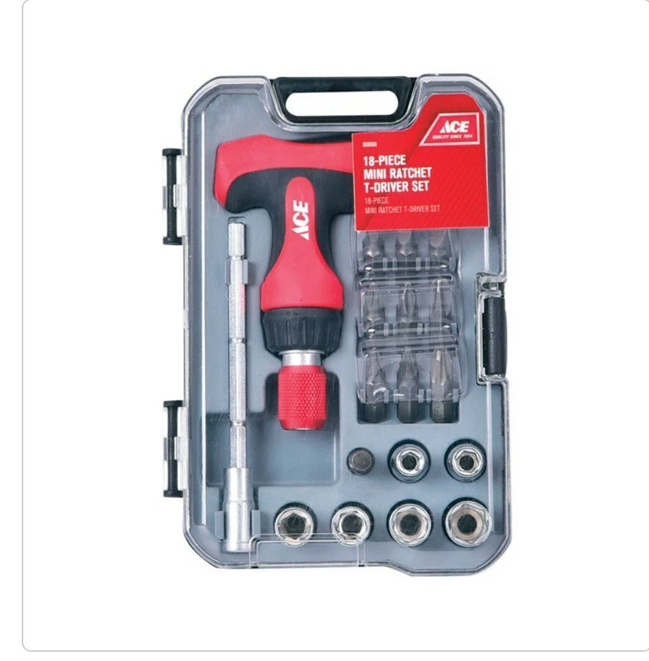 Ace 18 Piece Mini T-Driver Ratchet Set  - Image 3 of 3