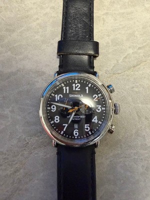 Shinola Runwell Chronograph Hergestellt in den USA Gebraucht Selten...