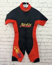 VTG Team Hobie Stearns Wetsuit Shorty Mens M Spring Suit Short Sleeve Red Black