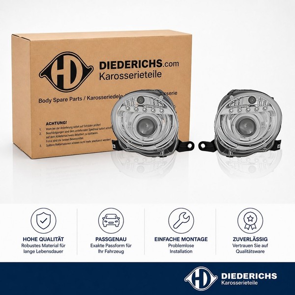 Hauptscheinwerfersatz Diederichs 3405280 FÜR Abarth Passend FÜR Fiat-image