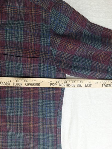 Vintage Pendleton USA Country Traditionals Wool Flannel Lodge Shirt Jacket Red - Picture 4 of 11