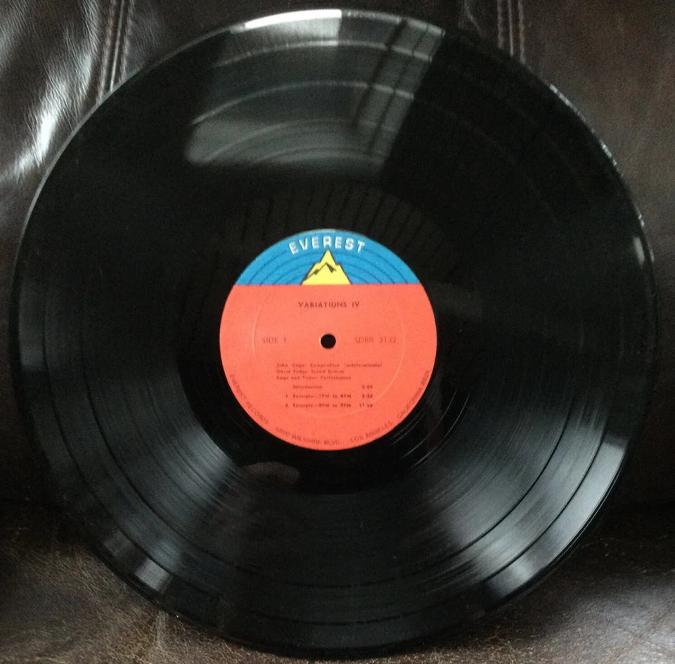 JOHN CAGE Variations IV with David Tudor Recorded Live 1965 LP. Everest 3132 NM - Image 4 of 4