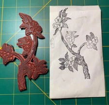 In Blossoms Unmounted Rubber Stamp Set