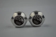 Maillard Atom 700 aluminium pedals dust caps vintage black