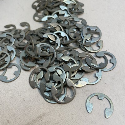 ROTOR CLIP E-43ST ZD Retain Ring,shaft Dia 7/16  Inch Pack 100 pcs 100x NEW