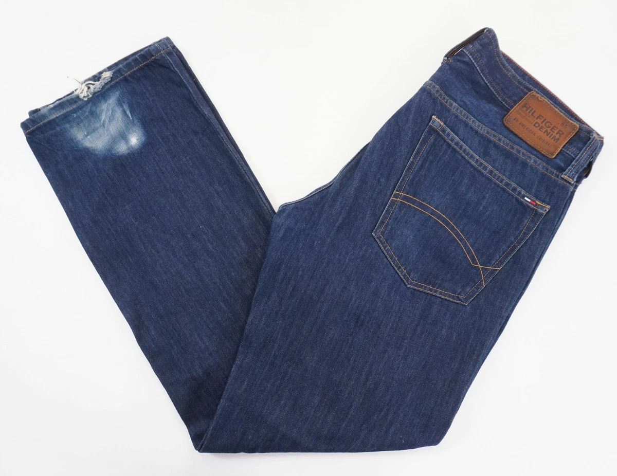 Tommy Hilfiger Men s Jeans Wilson W33 L32 33 32 Blue Dark Denim