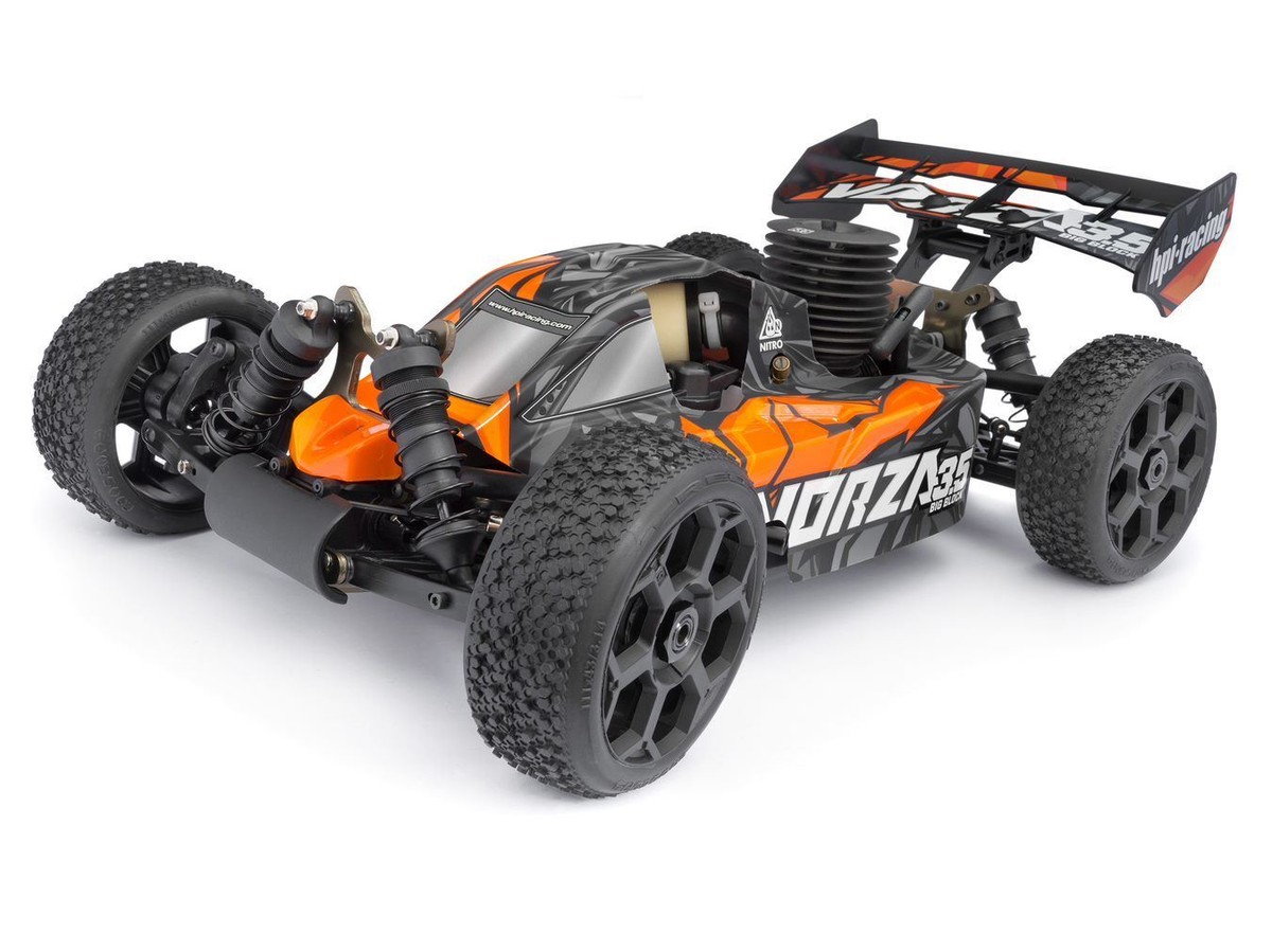 HPI Racing オフロードRCカー　サンワ　プロポ　付属品多数 HPI Vorza 3.5 Buggy, 1/8 Scale 4WD RTR Big Block Nitro w/ 2.4GHz