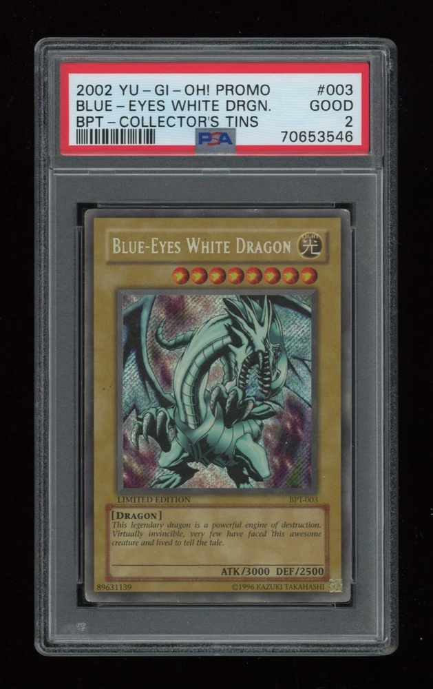 Blue-Eyes White Dragon BPT-003 2002 Limited Edition Collectors Tin