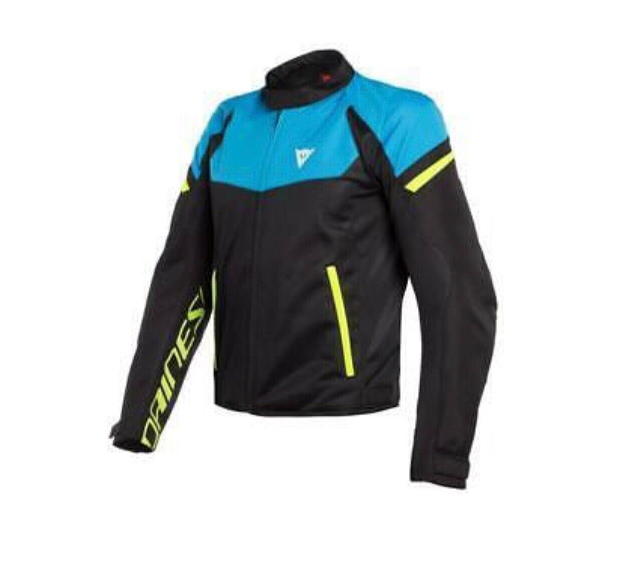 Dainese Bora Air tex giacca moto sportiva estiva Black/Fire Blue/Fluo Yellow 48