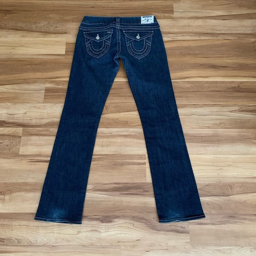 Jeans donna True Religion dritto taglia 29 blu cuciture interne 32 - Foto 4 di 11
