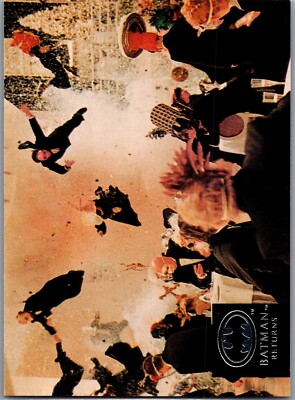 1992 Topps Stadium Club Batman Returns - #64 A massive explosion rips through th