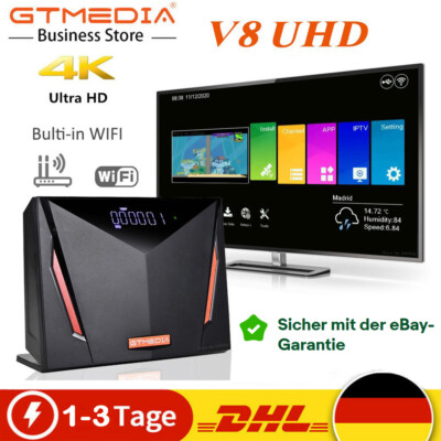 4K UHD Sat Receiver DVB-S/S2/S2X/T2/Kabel Satelliten Combo TV Box für Sky Mars