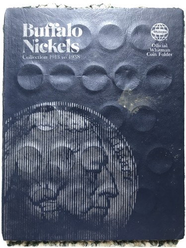 BUFFALO NICKELS Collection 1913 to 1938 - Official Whitman Coin Folder No. 9008