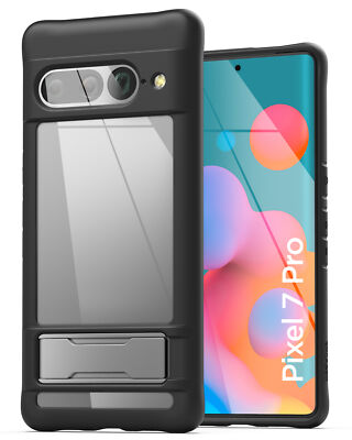Google Pixel 7 Pro Case with Metal Stand, Slim Kickstand Phone Case