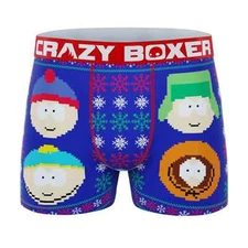 South Park Crazy Boxer Briefs, Size L, XL Cartman Christmas Underwear B37 MP