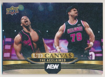 ACCLAIMED C-32 2025 Upper Deck AEW Wrestling CANVAS SP MAX CASTER ANTHONY BOWENS