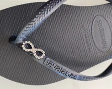 Havaianas Slim  Women Flip Flops with Infinite Crystal  and Personalized