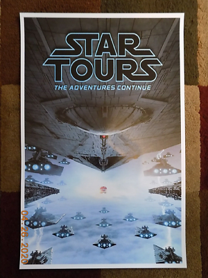 1987 Disneyland Star Tours Poster 11x17 Star Wars Tomorrowland