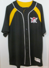 Majestic Pittsburgh Pirates Burgh Baseball Cool Base Button Jersey Size Medium