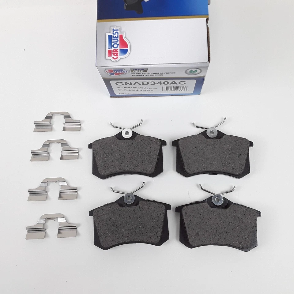 Conjunto de pastilhas de freio a disco traseiras para Audi, Volkswagen Jetta Golf Passat Beetle 1998-2018 - Imagem 2 de 4