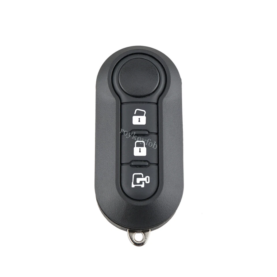 Smart Key Fob Carcasa Carcasa Control Remoto Coche para Fiat 500 Blade 2012 2013 2014 2015 Sin Cortar Foto 2 de 4