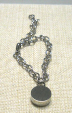 STAINLESS STEEL MEMORY CREMATION URN CHARM BRACELET 8"
