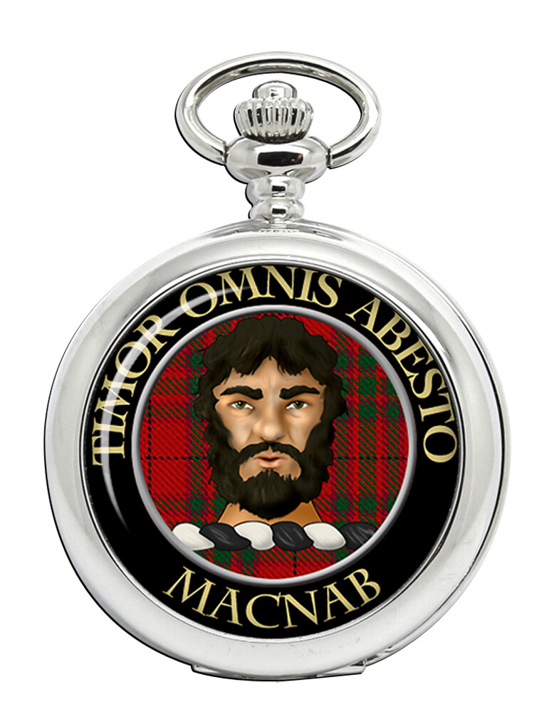 Scottish Clan Macnab Engraved Pocket Watch