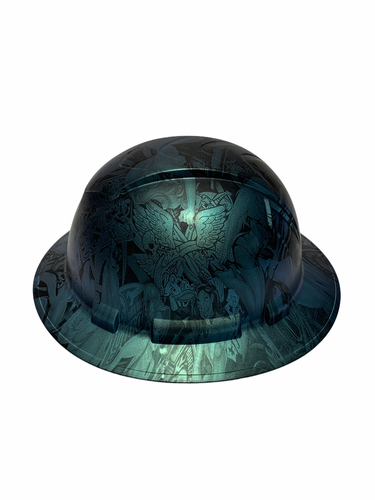 Cappello rigido idro immerso Ridgeline FB personalizzato blu verde camaleonte ragazzo cattivo - Foto 3 di 4