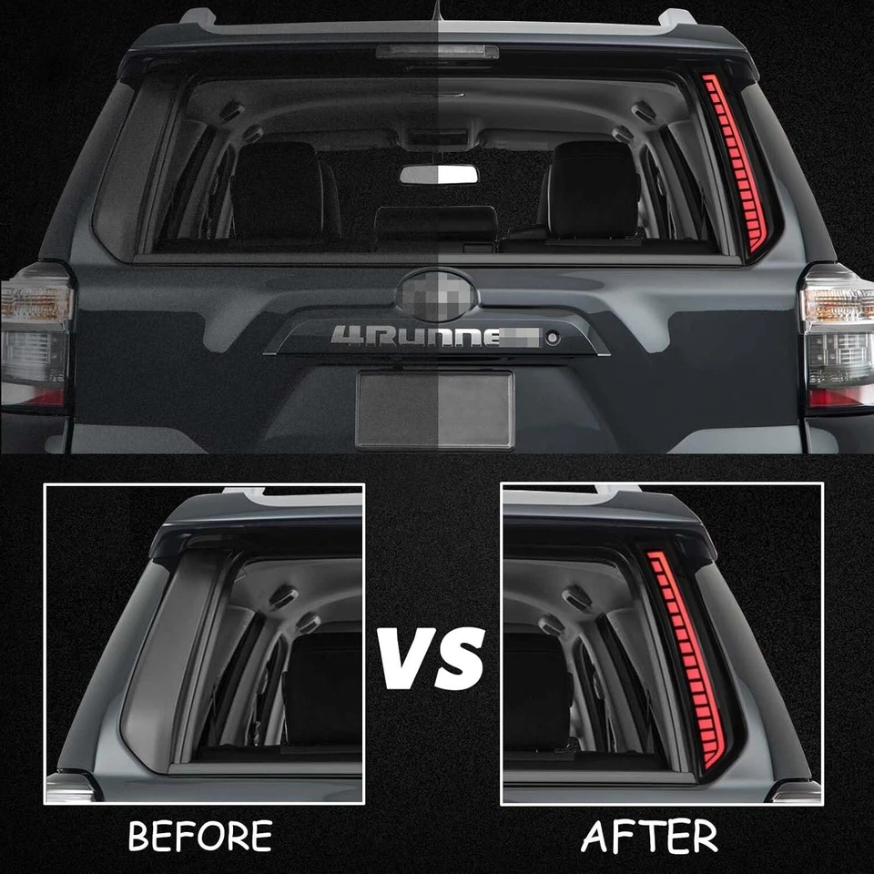 Luz trasera LED ahumada para Toyota 4Runner 2014-2023 maletero pilar lámpara de freno Foto 3 de 4