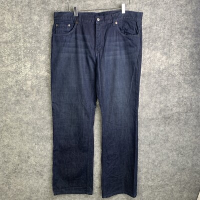 AX Armani Exchange Mens Jeans 38 Dark Blue/Black Wide Leg