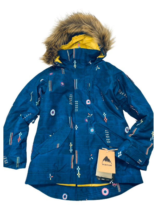 $170 Burton Aubrey Parka Jacket NWT Girls Size S Room to Grow Camp