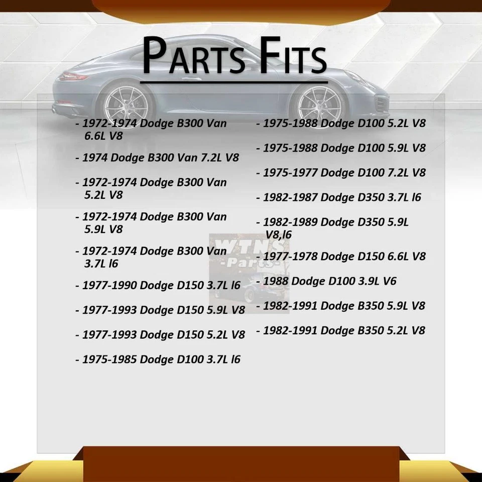 Fits 1975~1978 Dodge B300 GMB Rear Shaft All Joints Universal Joint Foto 2 de 4