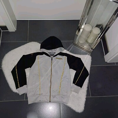 Sweatjacke 134 140 Jungen Sport Fitness jacke Kappa grau Gold