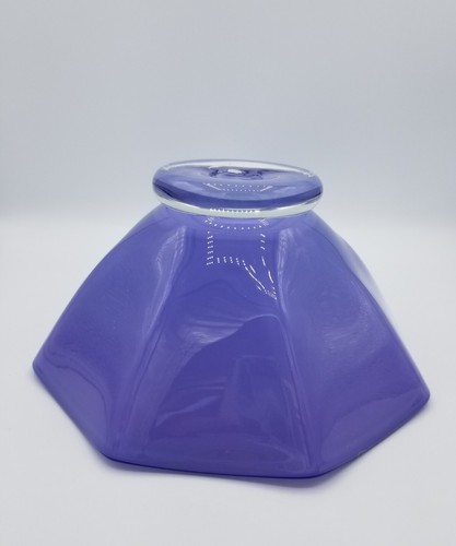 Lila Kunst Glas Schüssel Noslo Glas 98 - Bild 9 von 11