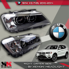 BMW X3 F25 BI- XENON 2010-2014 RIGHT DRIVER SIDE HEADLIGHT 7217294 GENUINE.