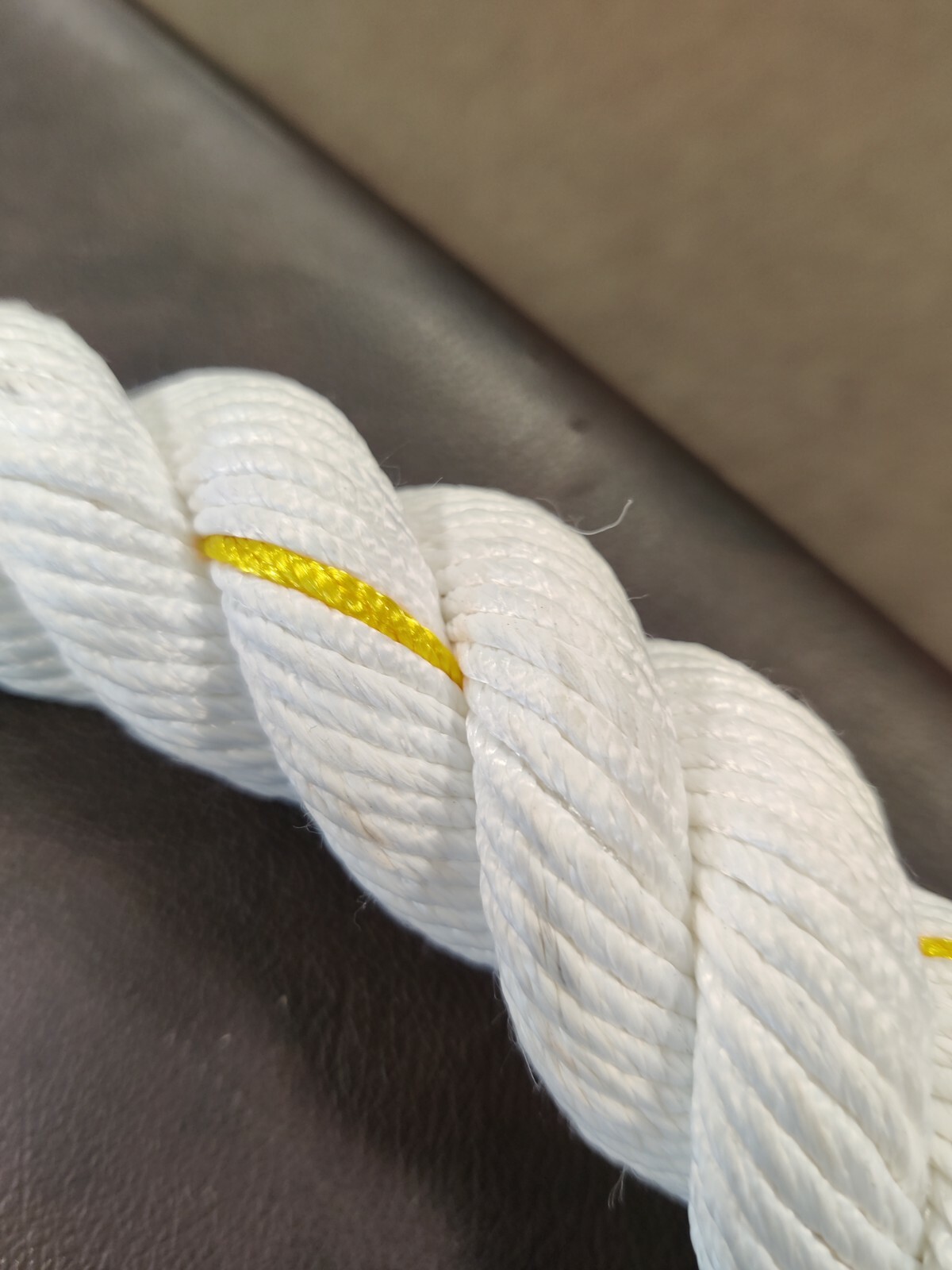 Used White 15' Polyester Gym Fitness Training Climbing Ropes | eBay