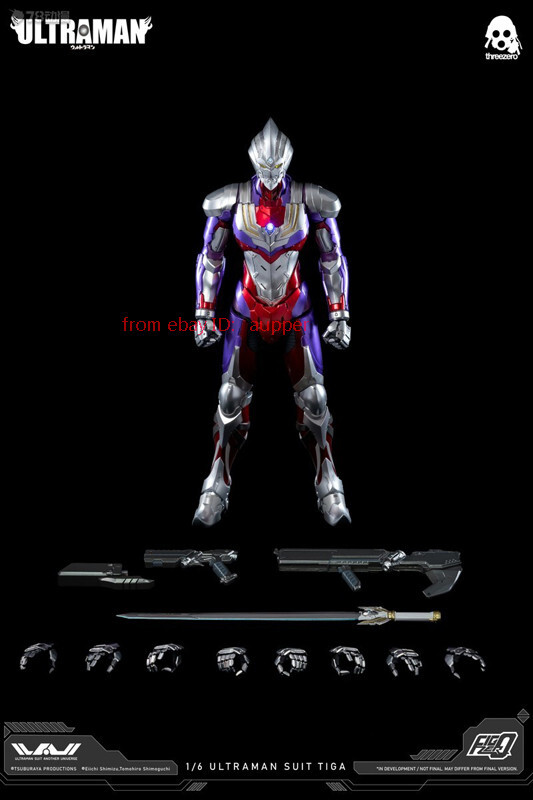 Threezero 3a Figzero Series Ultraman Suit Tiga 1/6 Action Figure