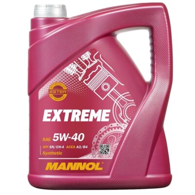 5 LITER MANNOL 5W-40 EXTREME ESTER MOTOR-ÖL LEICHTLAUF SYNTHETIC API ACEA A3 B4