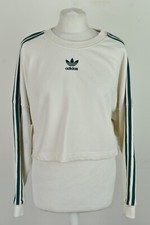 ADIDAS Beige Crop Jumper size Uk 14 Womens Pullover Outdoors Outerwear