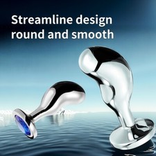 Male 3 Size Stainless Steel Extender Enlarger Stretching Expander Dilator Plug