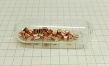 pure copper granules 4N Cu 99.99 10g with argon glass bottle