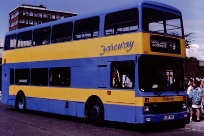 Original Bus Slide 166 Fareway Kirkby Admin F457 BKF Ref 8208 von 1989