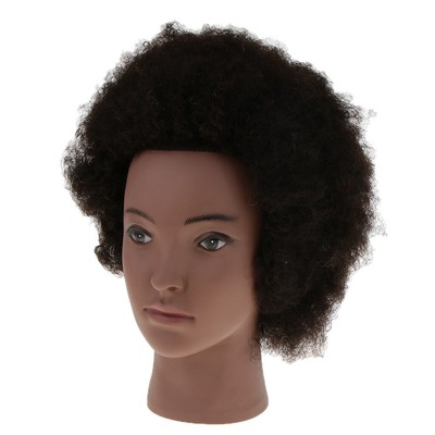 afro hair practice head