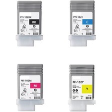 Compatible PFI-102 Set of Inks 0895B001 0896B001 0897B001 0898B001 for iPF605