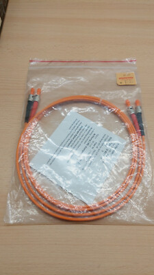 3 Stk. LWL-Kabel 1m ST-ST Duplex 50/125 