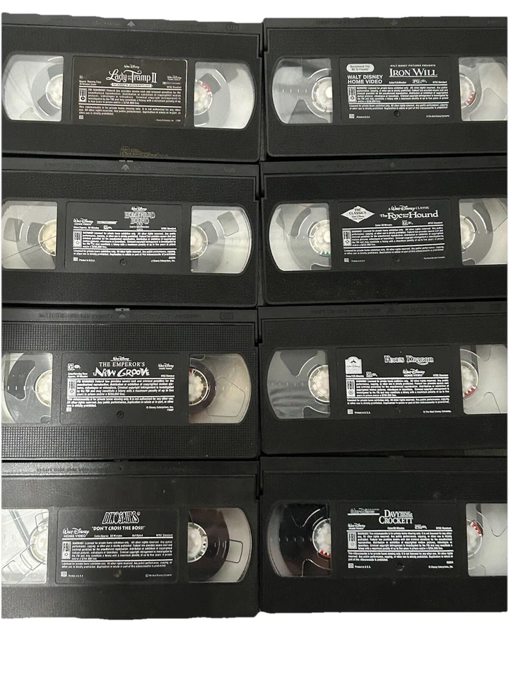 Huge Lot 38 Disney VHS Tapes Only No Covers - Hits Classics Black Diamond More - Image 4 of 4