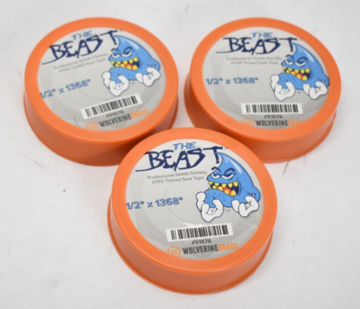 Wolverine Brass 51676 The Beast Pipe Thread Sealant Teflon Tape 1